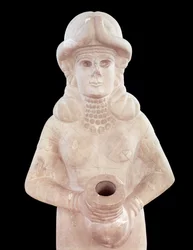 Déesse de la fertilité, de Mari, Moyen-Euphrate (détail)